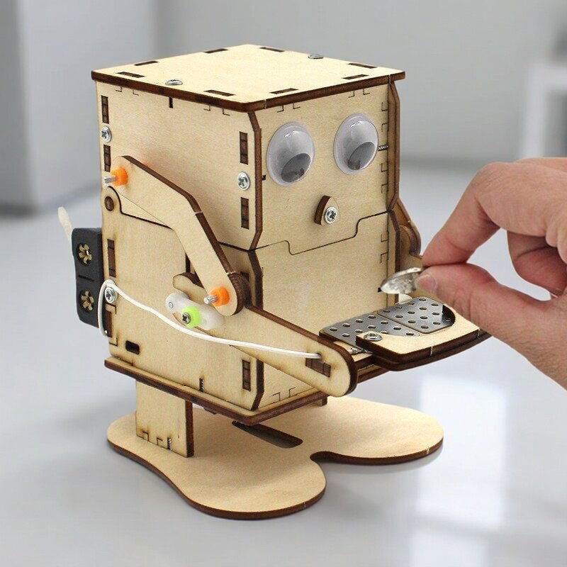 Stem Robotics Kit - Robot Kayu Rakitan DIY Model Pengambil