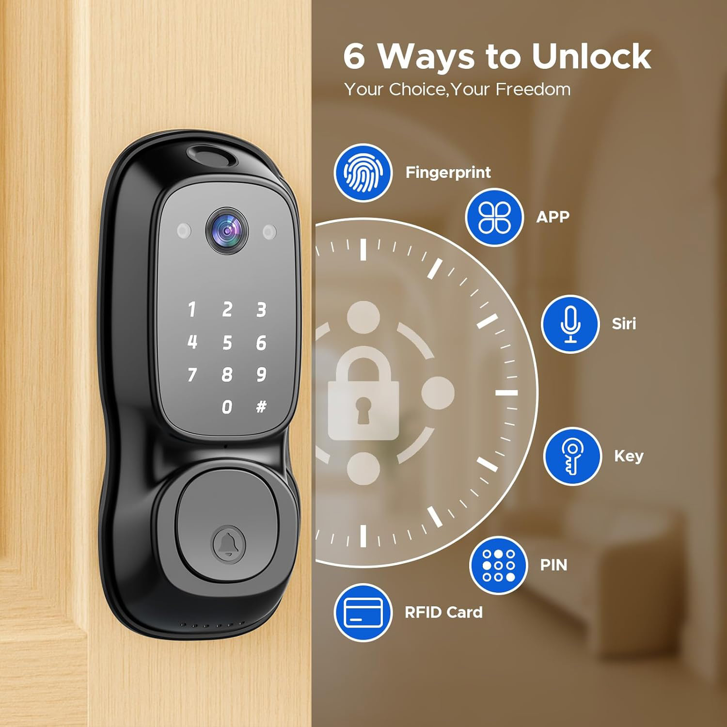 Kunci Pintu Pintar Wifi Tuya ‎ - Smart Door Lock Wifi ulasan dan harga